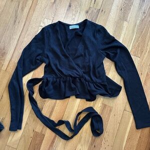 Urban Outfitters black wrap top